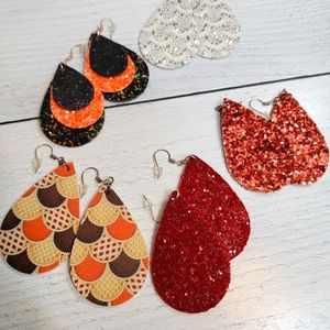 Fall Themed Light Weight Pierced Earrings